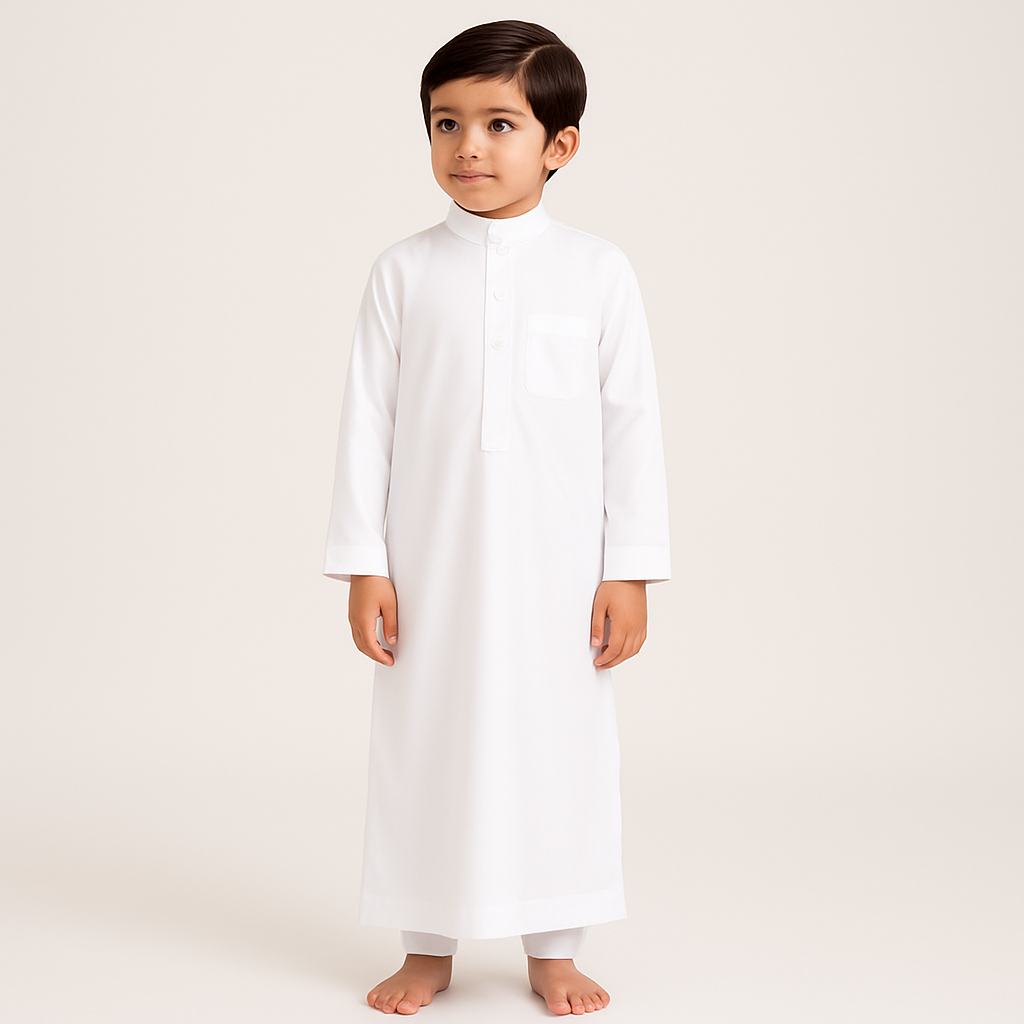 Boys Thobe / Kandura (0–14 Years) | Arabic & Islamic Traditional Kidswear