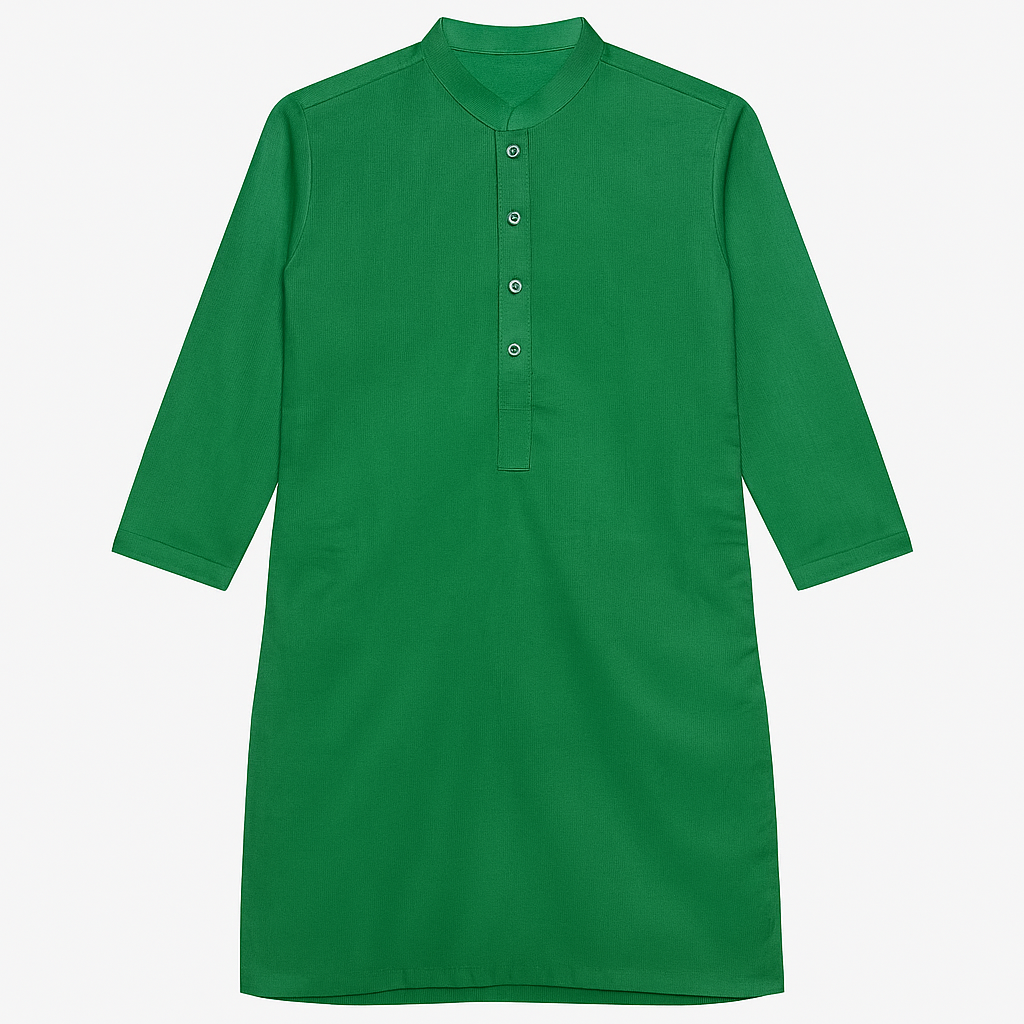 Boys Ethnic Wear Limited Edition Independence Day Kurta Suit for Boys (0–14 Years) – Green & White