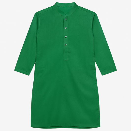 Boys Ethnic Wear Limited Edition Independence Day Kurta Suit for Boys (0–14 Years) – Green & White