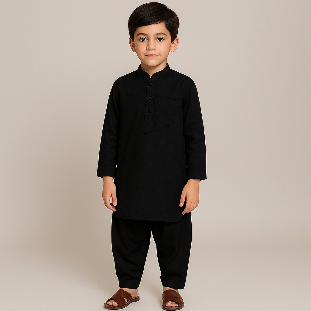 Traditional Boys Shalwar Kameez (0–14 Years) | Pakistani Kids Ethnic Wear